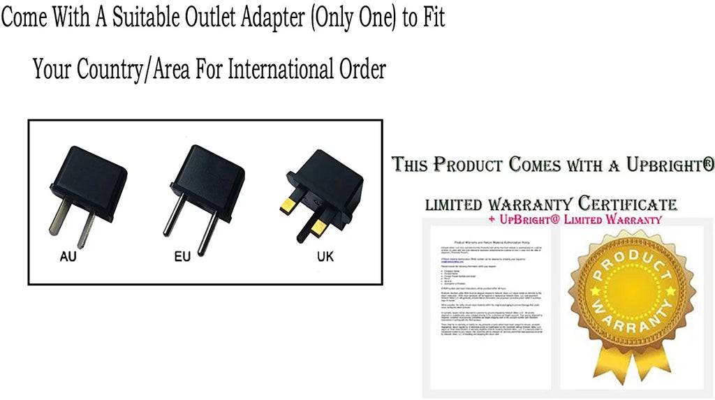 UPBRIGHT NEW Global AC / DC Adapter For Atron Vision AVF240 24" 144Hz Gaming Monitor Power Supply Cord Cable PS Charger Mains PSU