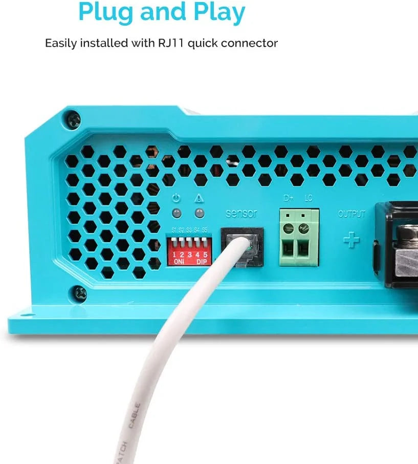 Renogy Battery Temperature Sensor for 12V 20A/40A/60A DC to DC on-board Battery Charger