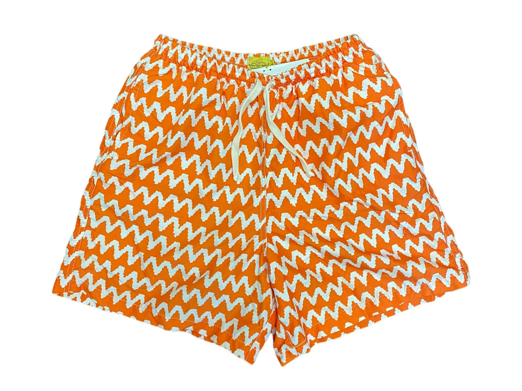 Roberta Roller Rabbit Men's Tulum Arlo Swim Short Large Orange