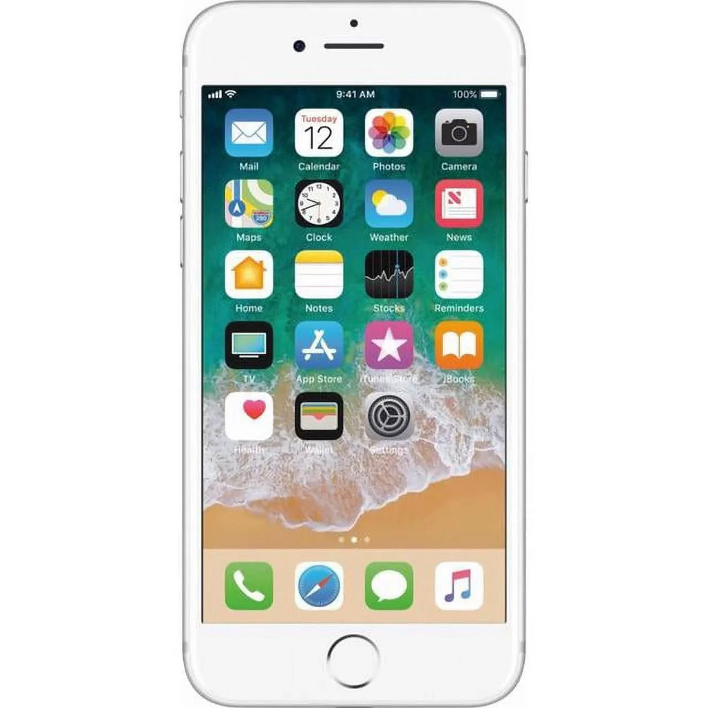 Restored Apple iPhone 7 A1660 (Fully Unlocked) 32GB Silver (Grade A+) w/ Wireless Earbuds (Refurbished)