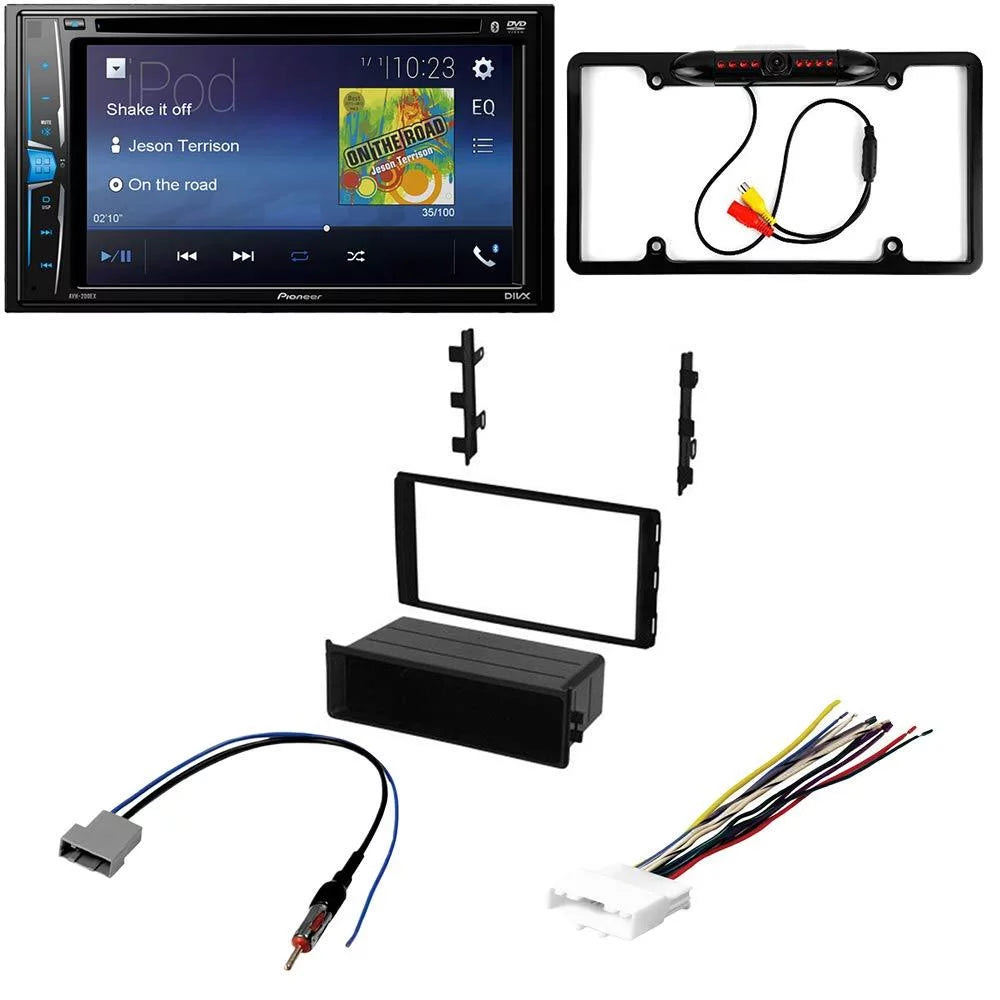 KIT2609 Bundle with Pioneer Multimedia DVD Car Stereo and Installation Kit - for 2013-2015 Nissan Titan w/Oversized Radio / Bluetooth Touchscreen, Backup Camera, 2 Din Dash Kit