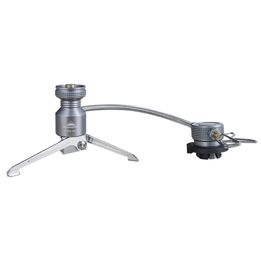 CAMPINGMOON Portable Camping Stove Connector, Tripod Butanes Canister Adapter Cooking Equipment for Camping