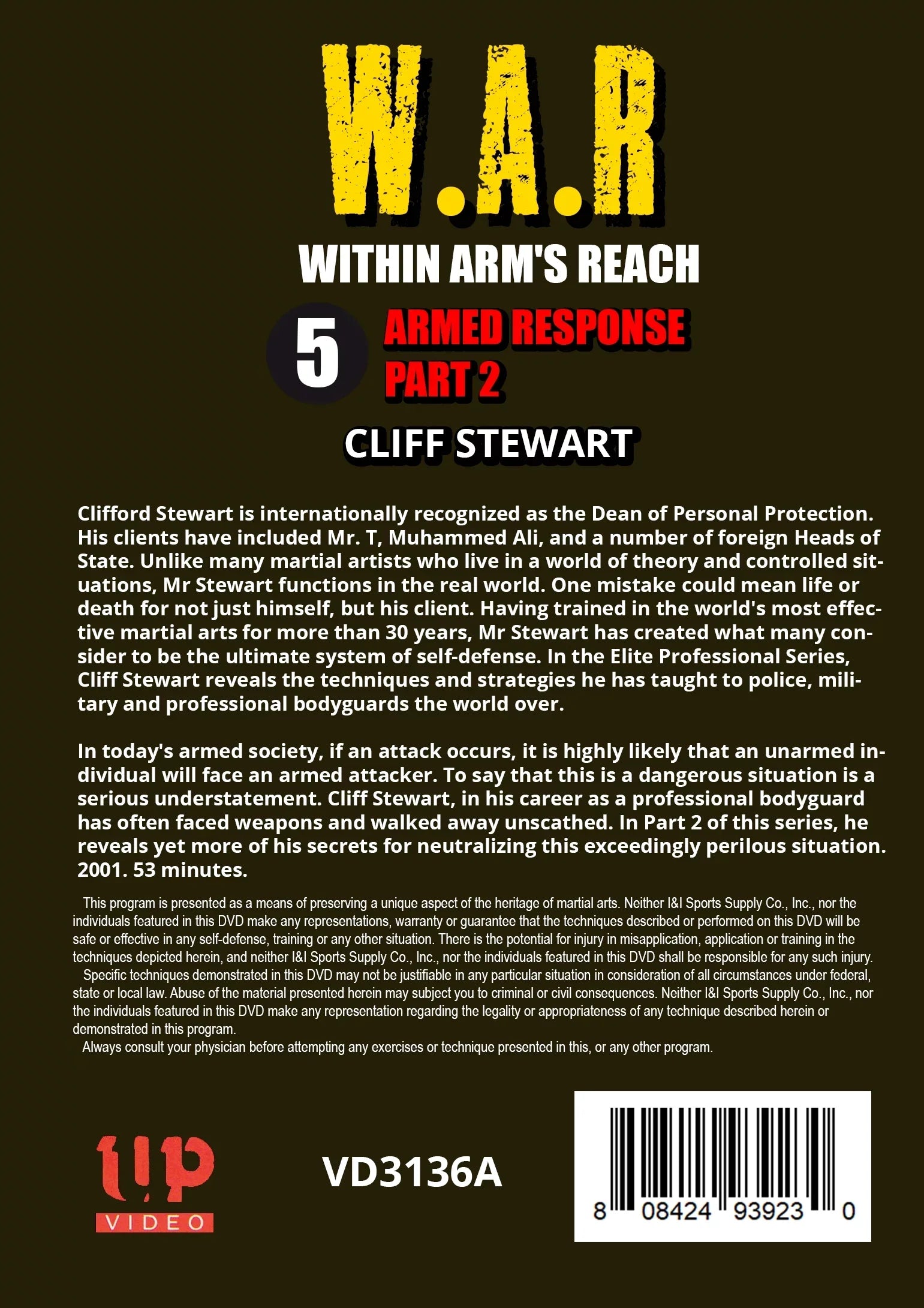 W.A.R. Within Arms Reach 5 Armed Response neutralizing secrets DVD Cliff Stewart