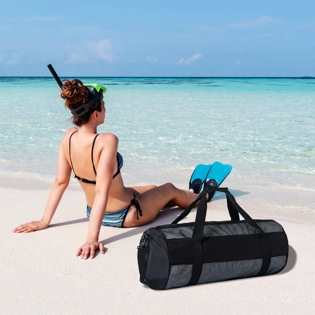 Bisofice Bag,Pvc Zipper Strong Mesh Easy To Easy To Carry Dive Mesh Easy Snorkel Dive Mesh To Carry Pvc Zipper Strong Nylon Mesh Dive Snorkel Qisuo Mesh Dive Huiop