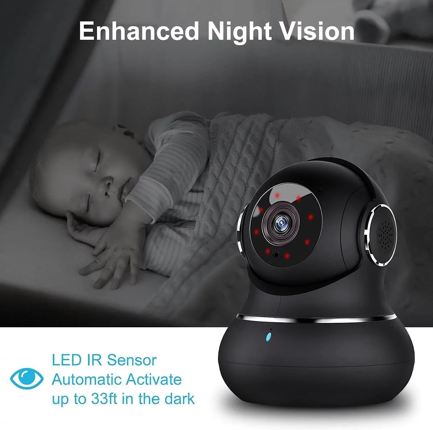 2K Indoor Security Camera, Litokam 360 Pan/Tilt Cameras for Home Security Indoor with Motion Detection, Pet Camera