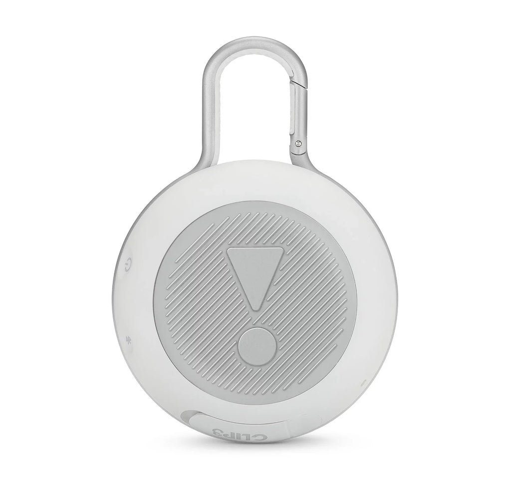 Open Box JBL Clip 3 Steel White Bluetooth Speaker