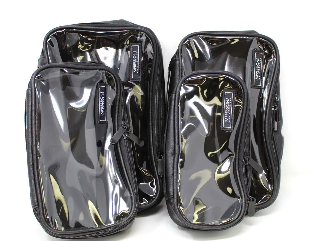 Impressions Vanity Paris Transparent Makeup Case with Adjustable Shoulder Strap (Transparent)