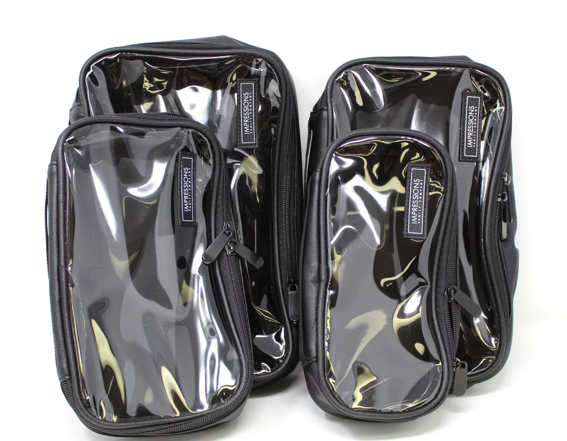 Impressions Vanity Paris Transparent Makeup Case with Adjustable Shoulder Strap (Transparent)