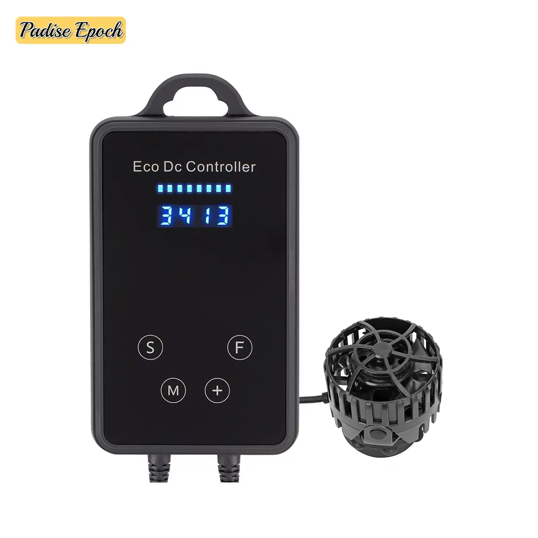 Quiet Magnetic Aquarium Wave Maker, 1600GPH 2600GPH Powerhead with Digital Led Display Controller, Submersible Water Inverter Circulation Pump for Fish Tank 3-55 Gallon