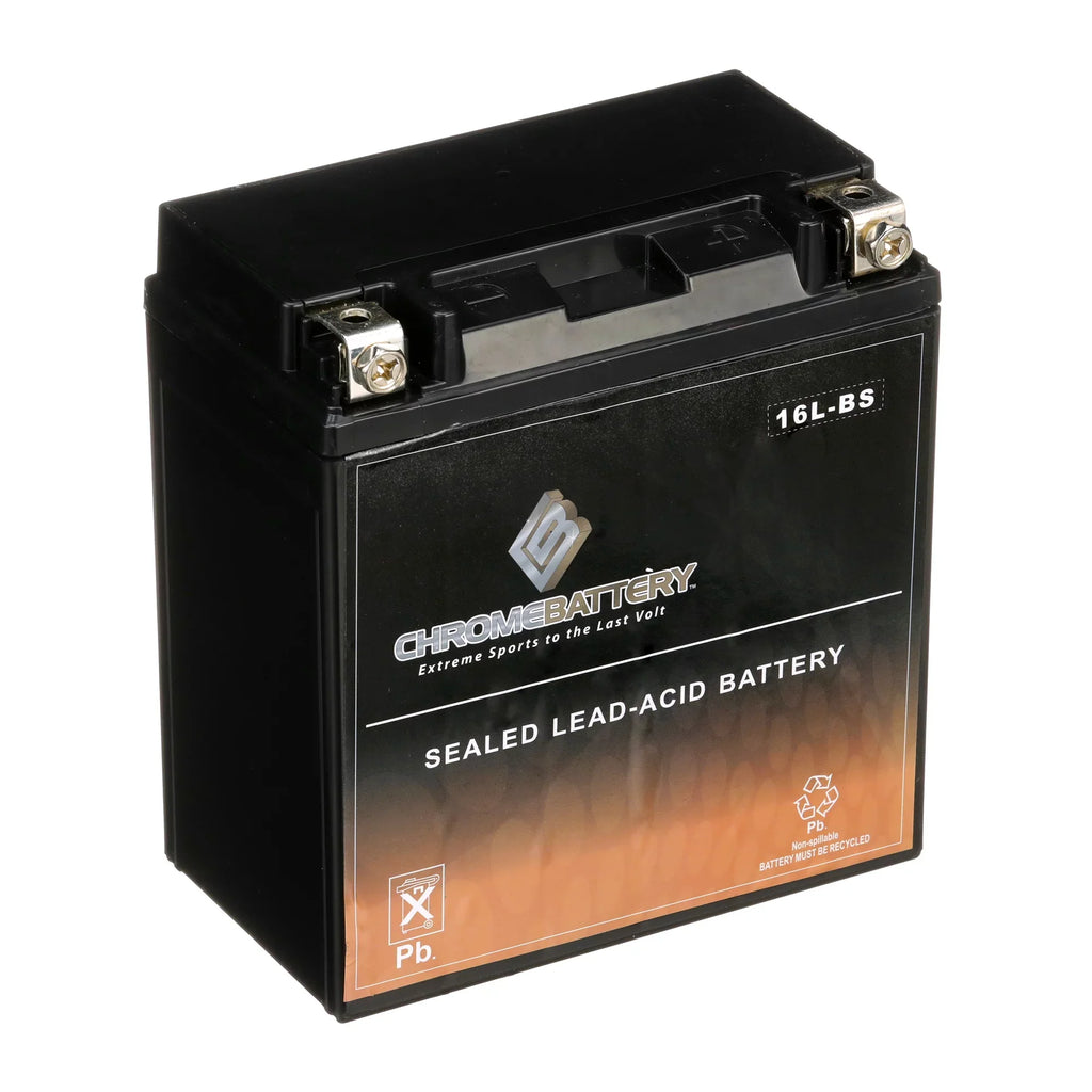 Chrome Battery Ytx16l-bs (16l-bs 12 Volts,14 Ah, 230 Cca) Jet Ski Battery for Yamaha Wave Runner 2003