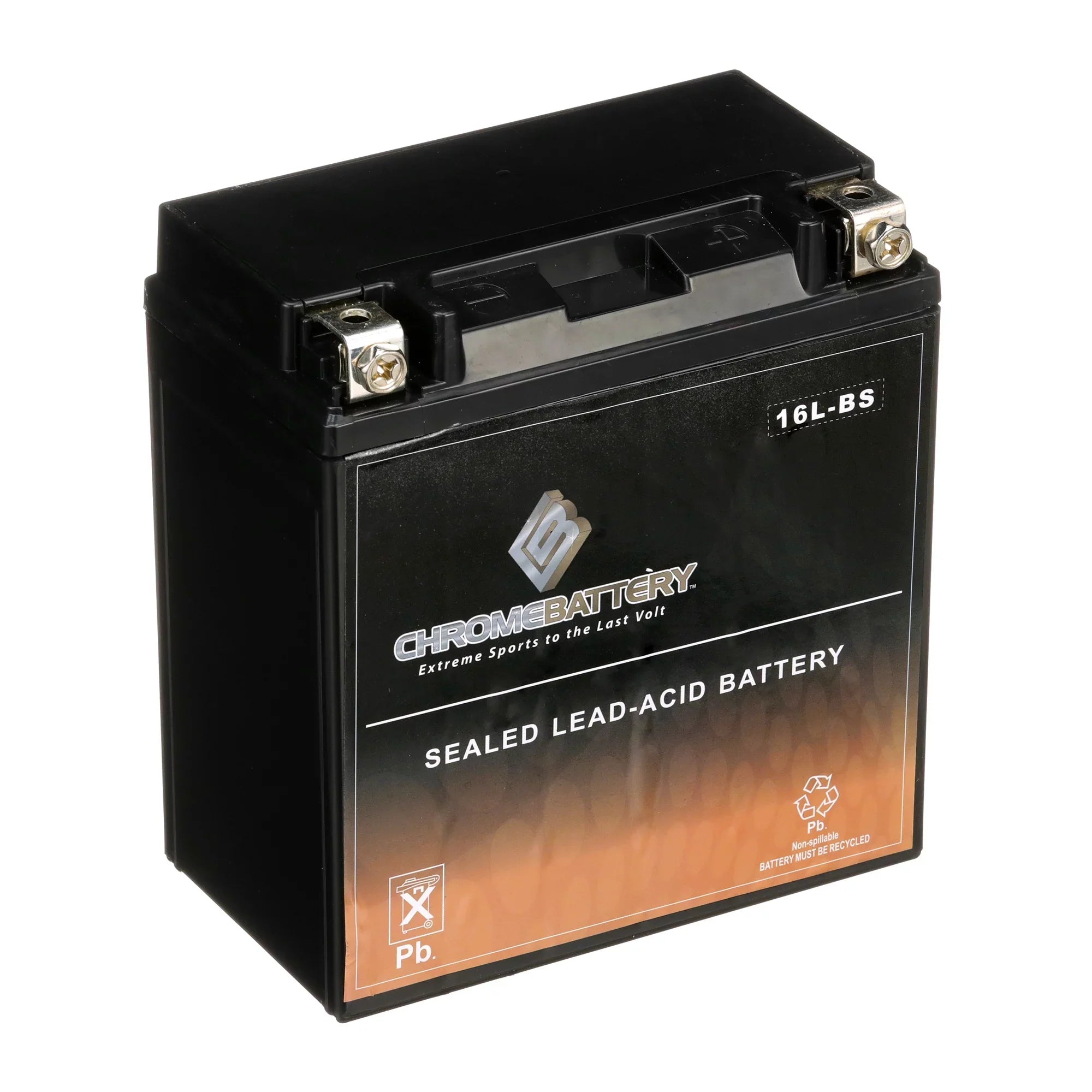 Chrome Battery Ytx16l-bs (16l-bs 12 Volts,14 Ah, 230 Cca) Jet Ski Battery for Yamaha Wave Runner 2003