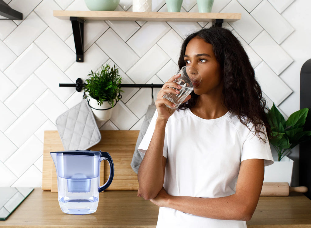 EHM Alkaline Water Pitcher - 3.8L Pure Healthy Water Ionizer - BPA Free & Anti-Bacterial Filter - Healthy, Clean & Toxin-Free Water In Minutes - Boost Your Energy Levels & Immune System