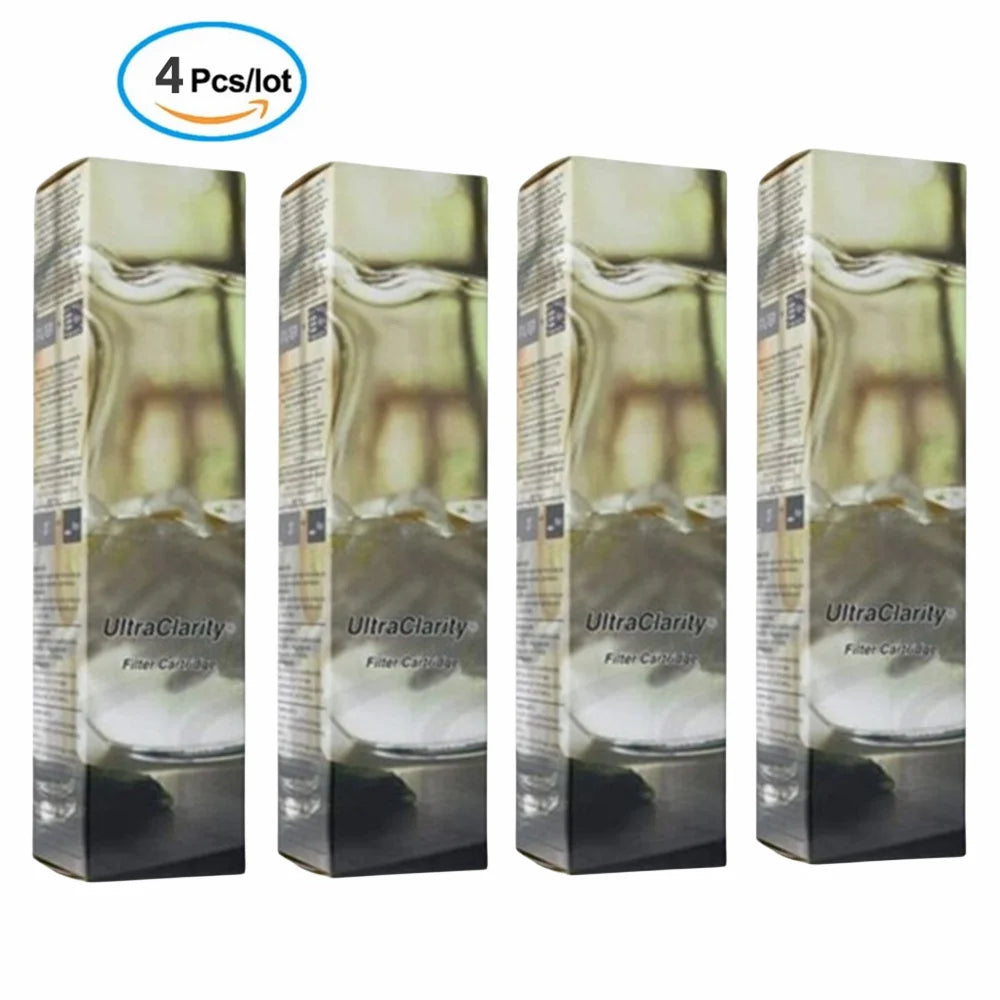 Bosch Ultra Clarity Cuno Refrigerator Water Filter REPLFLTR10 9000 077104 9000194412 Fits 644845 674655(4 Pack)