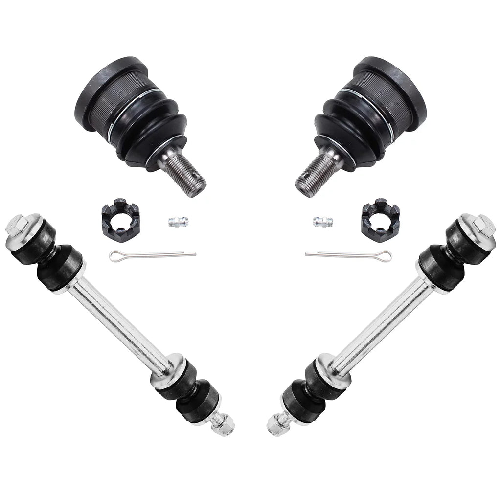 Detroit Axle - 16pc Front Suspension Kit for 1998-2002 Mercury Grand Marquis Lincoln Town Car Ford Crown Victoria, Ball Joints Tie Rods Pitman Idler Arms Adjusting Sleeves Front Rear Sway Bars