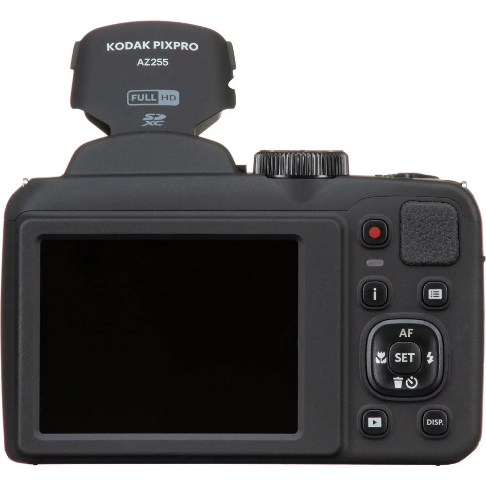 Kodak PIXPRO AZ255 Digital Camera (Black) + Tripod + 1 Yr Warranty - 64GB Kit
