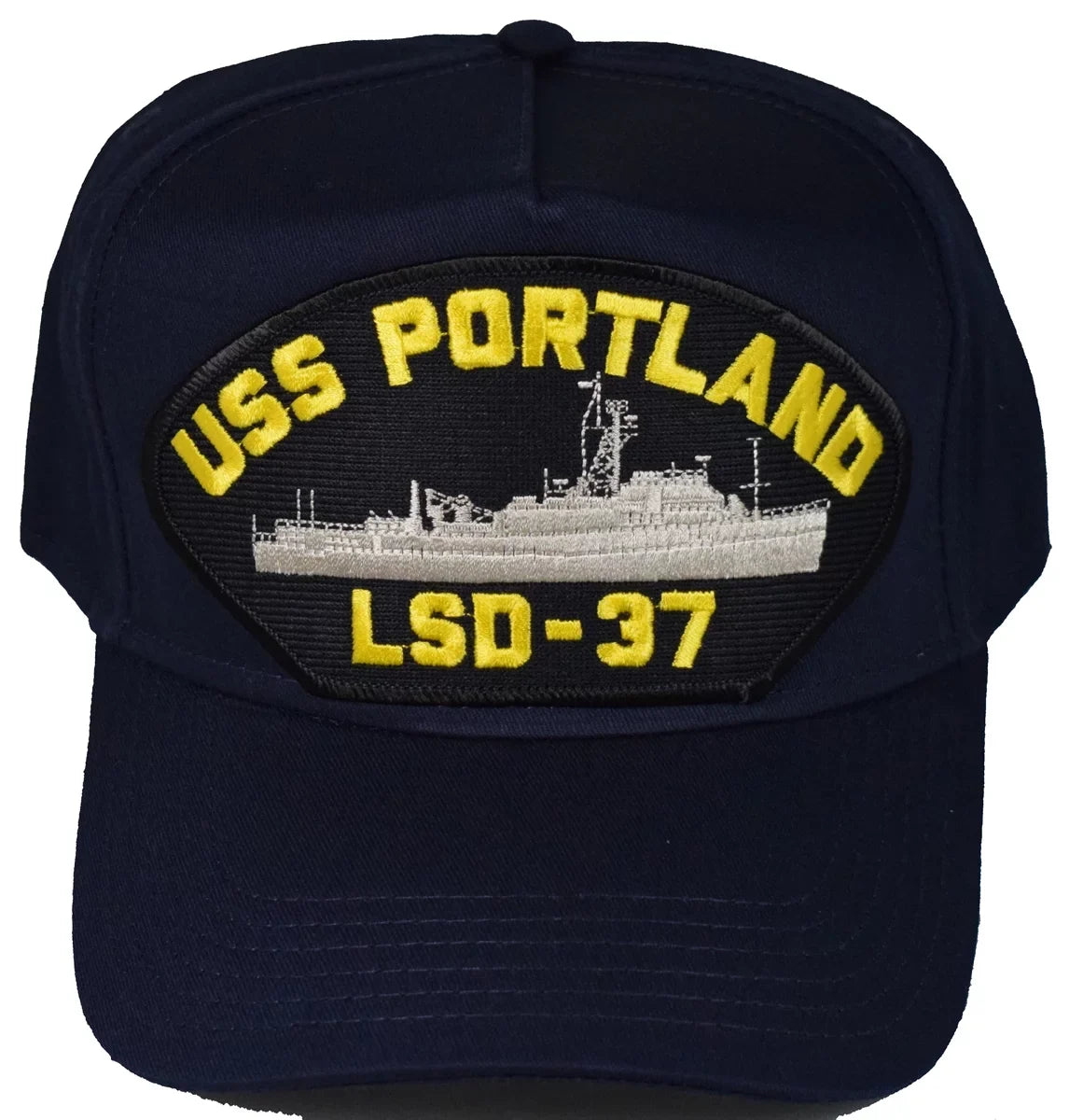 USS PORTLAND LSD-37 SHIP HAT - VY BLUE - Veteran Owned Business