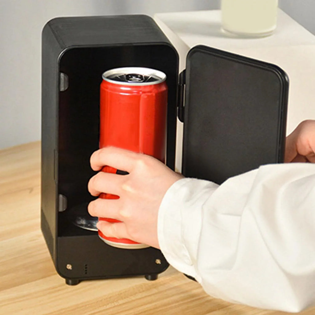 Personal Mini USB Fridge , coffee with water Milk and Warmer, Makeup Fridge, for Home Bedroom Office Car Dorm