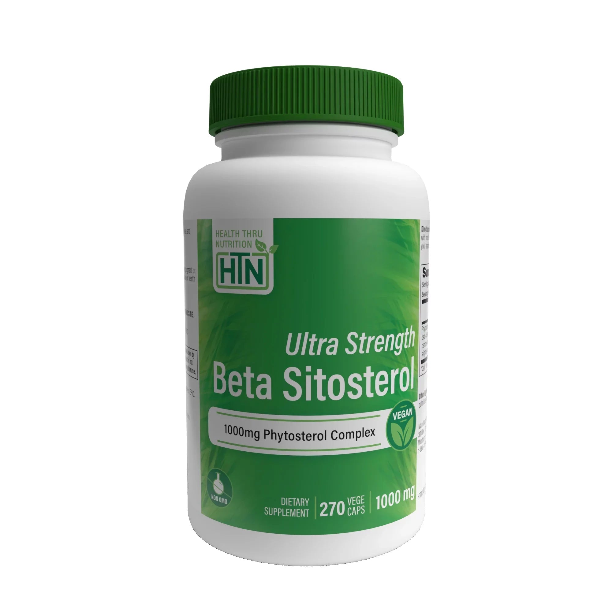 Health Thru Nutrition Ultra Strength Beta Sitosterol | 1,000mg Phytosterols Complex 400mg Beta | Non-GMO Vegan (Pack of 270)