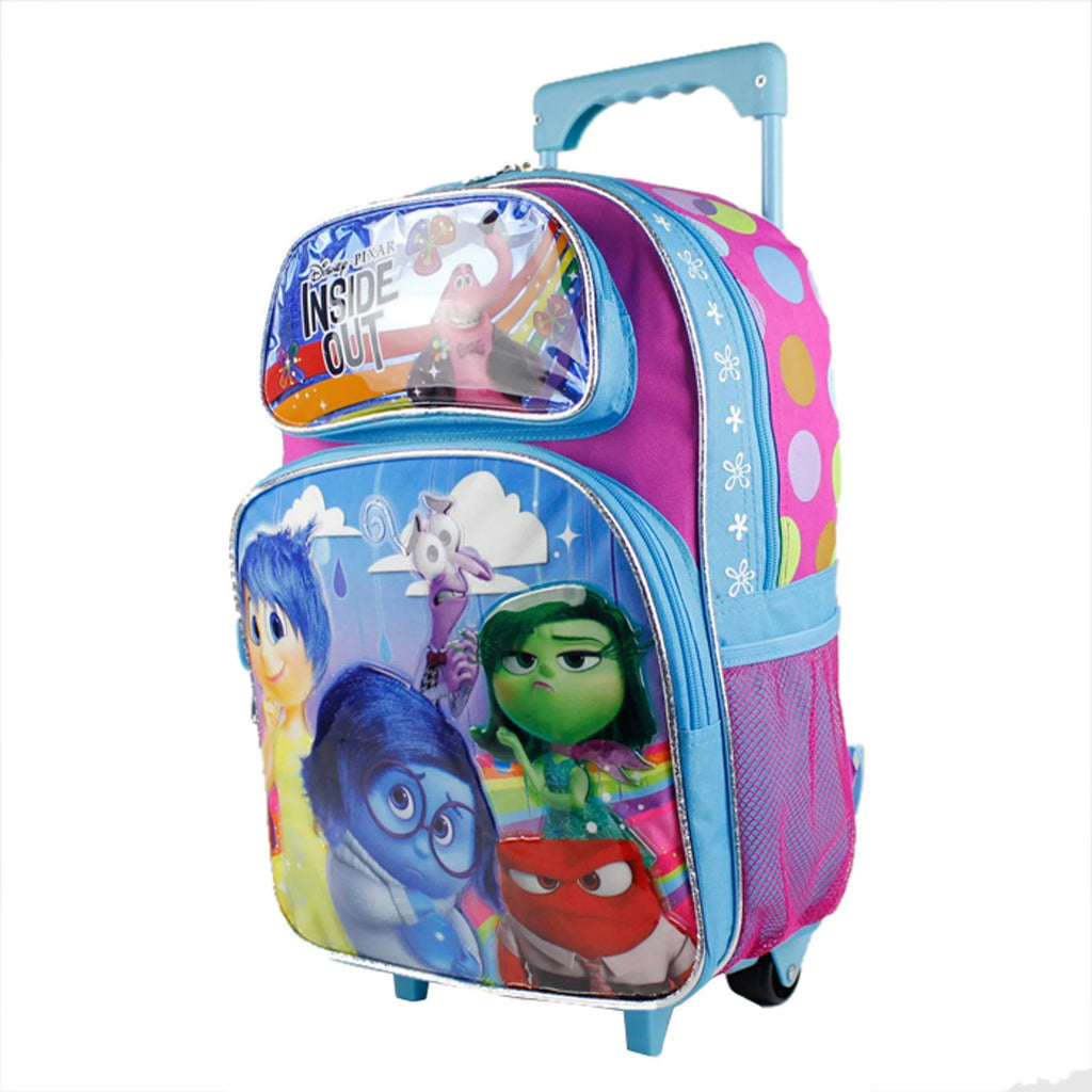 Pixar's Inside Out Purple and Blue Full Size Rolling Backpack (16in)