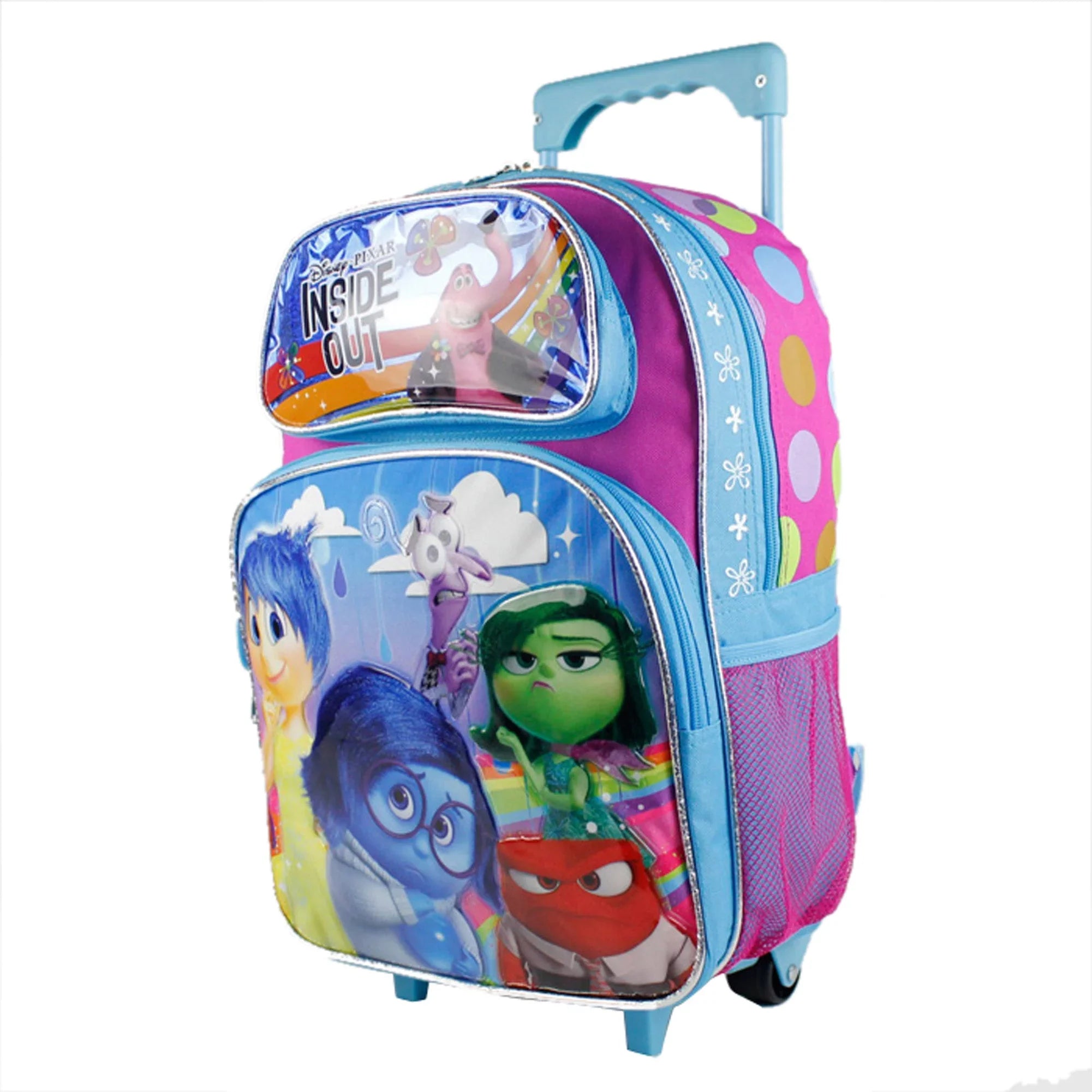 Pixar's Inside Out Purple and Blue Full Size Rolling Backpack (16in)