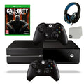 Pre-Owned Microsoft Xbox One Original 500GB Gaming Console Black Headset 2 Controller Included With Call Of Duty Black Ops 3 Game BOLT AXTION Bundle (Refurbished: Like New)
