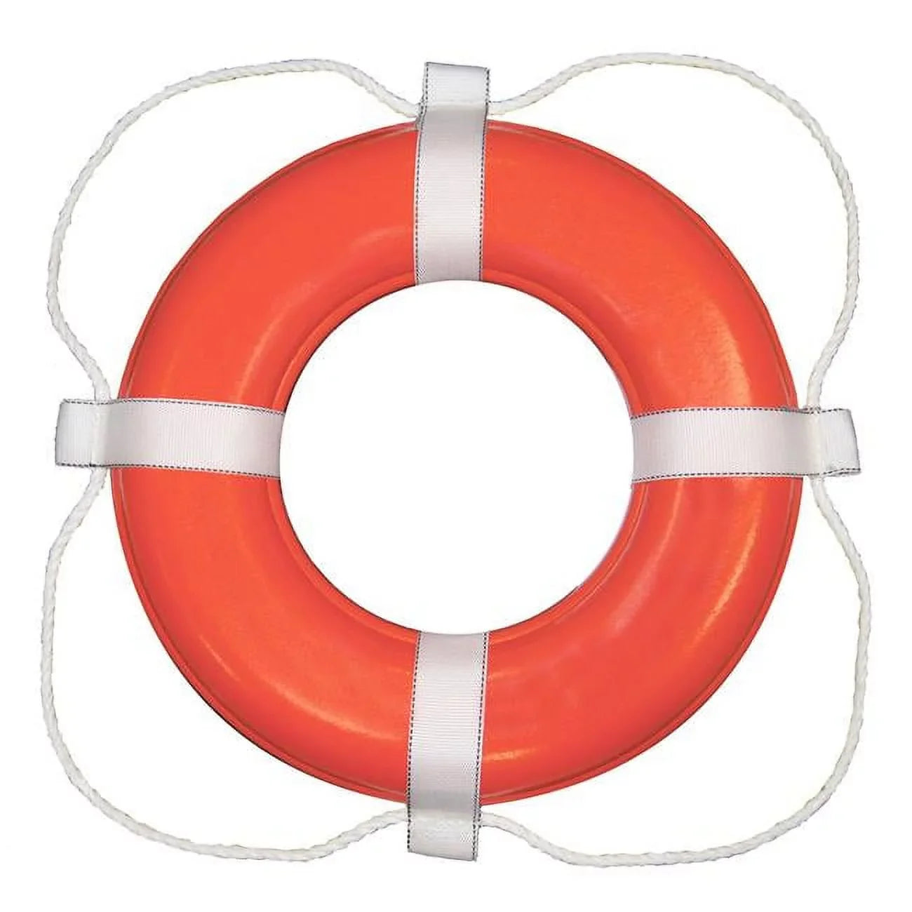 30 in. Foam Ring Buoy, Orange & White