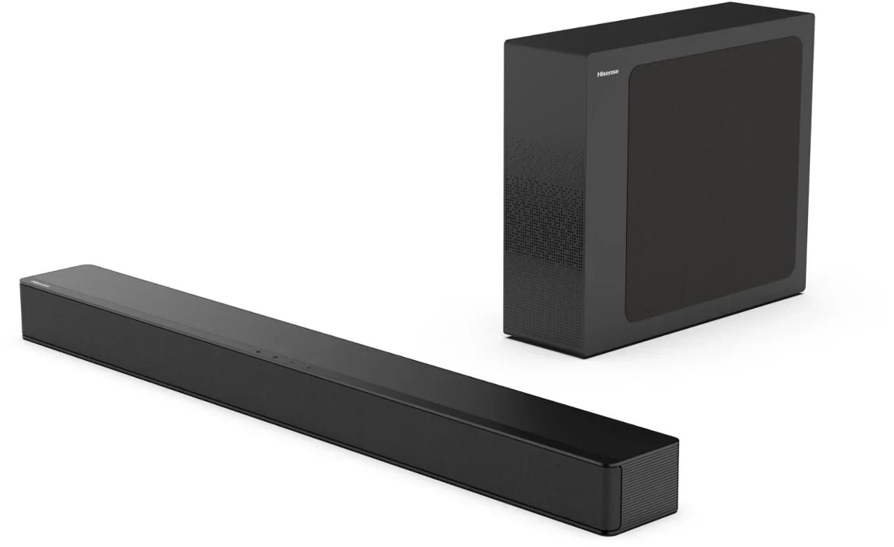 Restored Hisense - 2.1 Channel Soundbar with Wireless Subwoofer HS2100 Black [Refurbished]