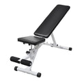 Anself Fitness Utility Bench Backrest Adjustable Padded Cushion Full Body Workout Strength Training Bench Exercise Equipment for Home Gym, Weight Lifting 52 x 16 x 19 Inches