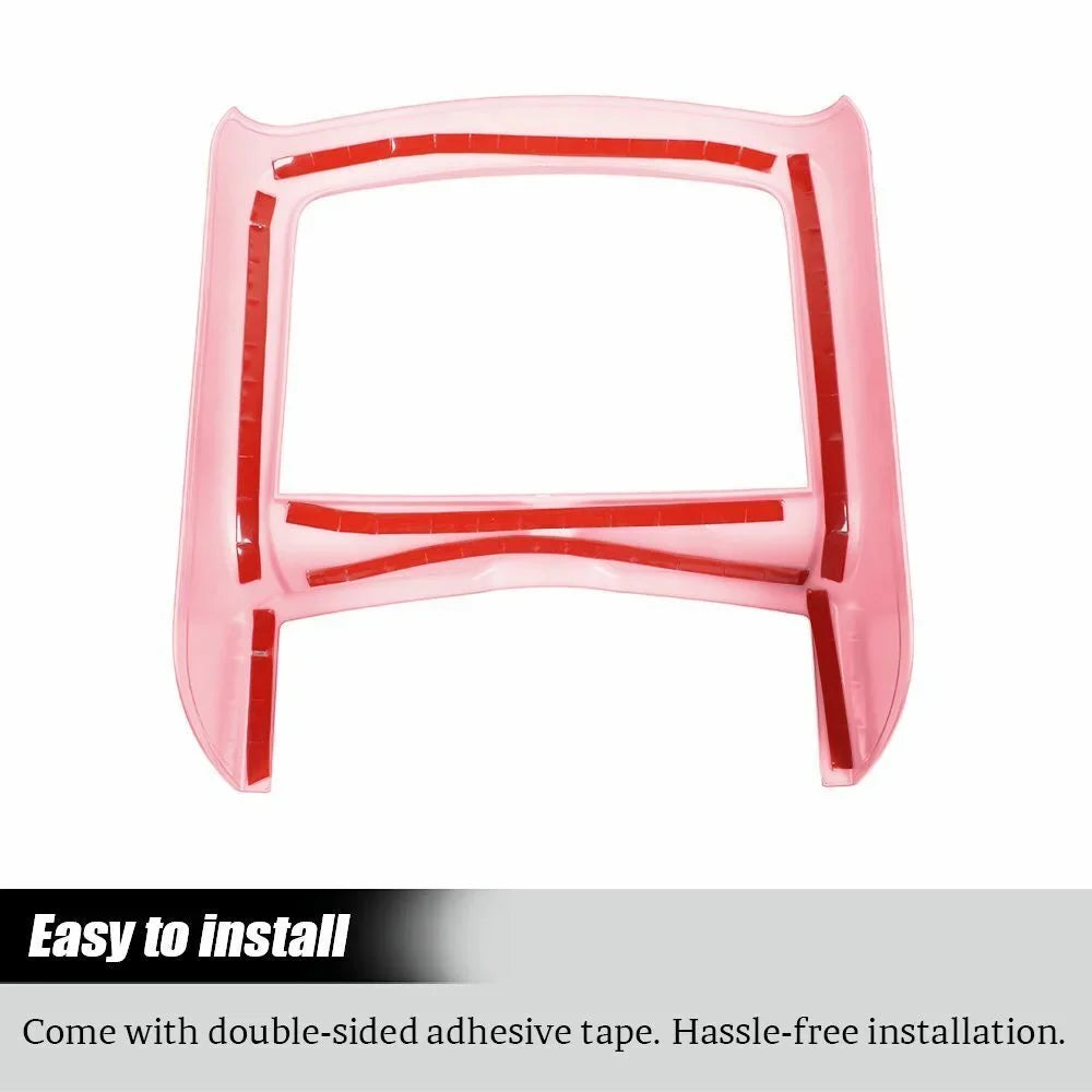 Teledu Inner Central Console Cup Holder Panel Trim Shield + Pink