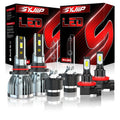 9005 D4S LED Headlight Bulbs 9005/HB3 High Beam D4S HID Low Beam Fog Light Combo 6Pcs