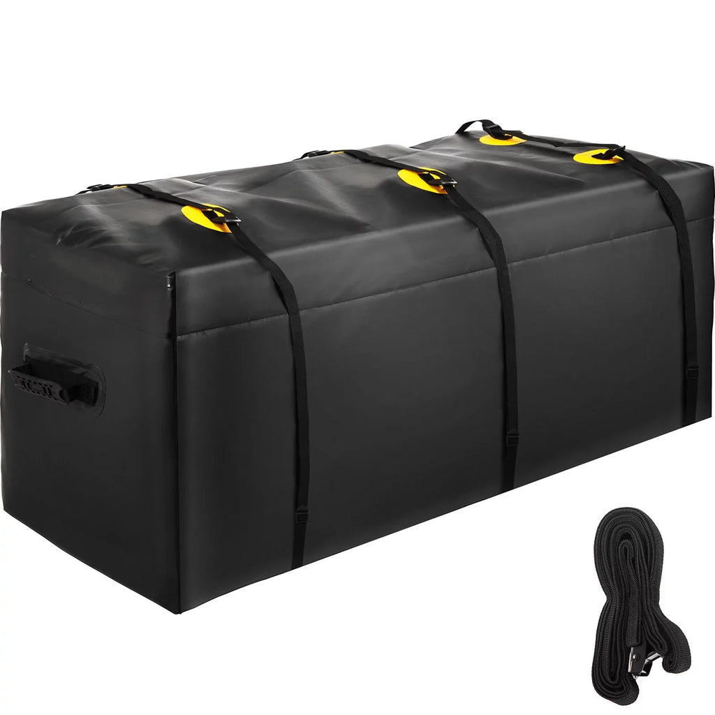 BENTISM Hitch Cargo Carrier Bag, Waterproof 840D PVC, 48"x20"x22" (12 Cubic Feet), Heavy Duty Cargo Bag for Hitch Carrier with Reinforced Straps, Fits Car Truck SUV Vans Hitch Basket