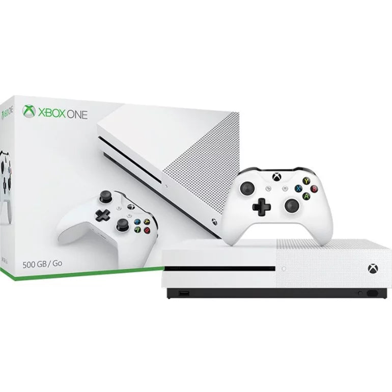 Microsoft Xbox OneS 1TB Gaming Console White with HDMI Cleaning Kit