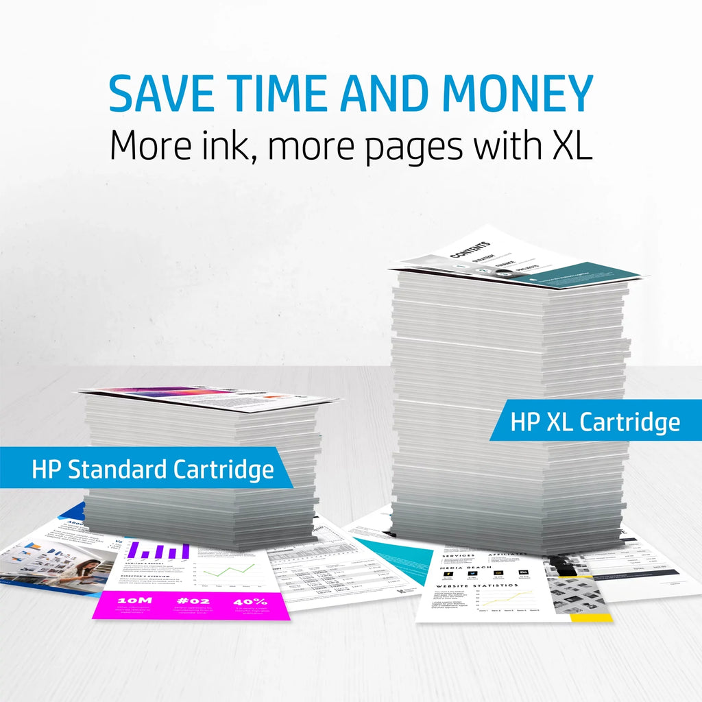 HP 932XL/933 High Yield Black and Standard Cyan, Magenta, Yellow Color Ink Cartridges