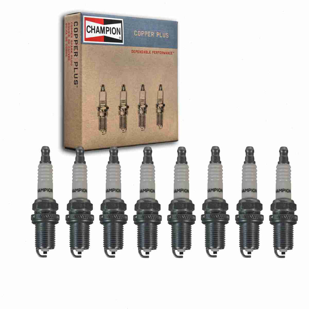 8 pc Champion 337 Copper Plus Spark Plugs for RC8YC Ignition Wire Secondary Fits select: 2011-2015 CHEVROLET CRUZE, 2015-2017 CHEVROLET TRAX