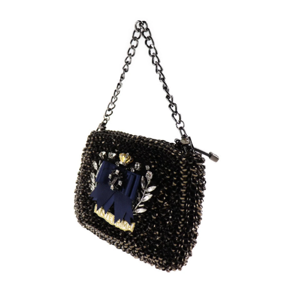 Pre-Owned ANTEPRIMA Anteprima Clutch Bag PVC Wire Bijou Black Series 3WAY Second Handbag Shoulder (Good)