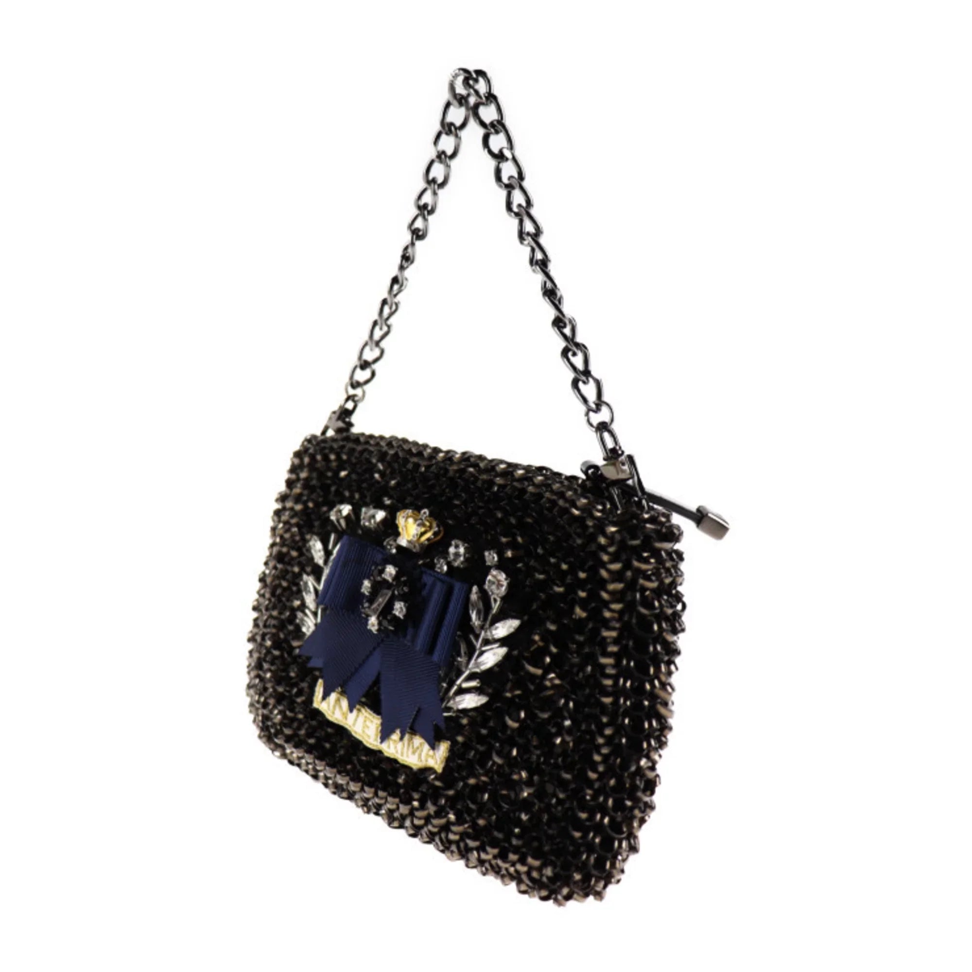 Pre-Owned ANTEPRIMA Anteprima Clutch Bag PVC Wire Bijou Black Series 3WAY Second Handbag Shoulder (Good)