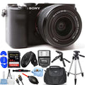 Sony Alpha a7C Mirrorless Camera with 28-60mm Lens (Black) + 64GB + Flash Bundle