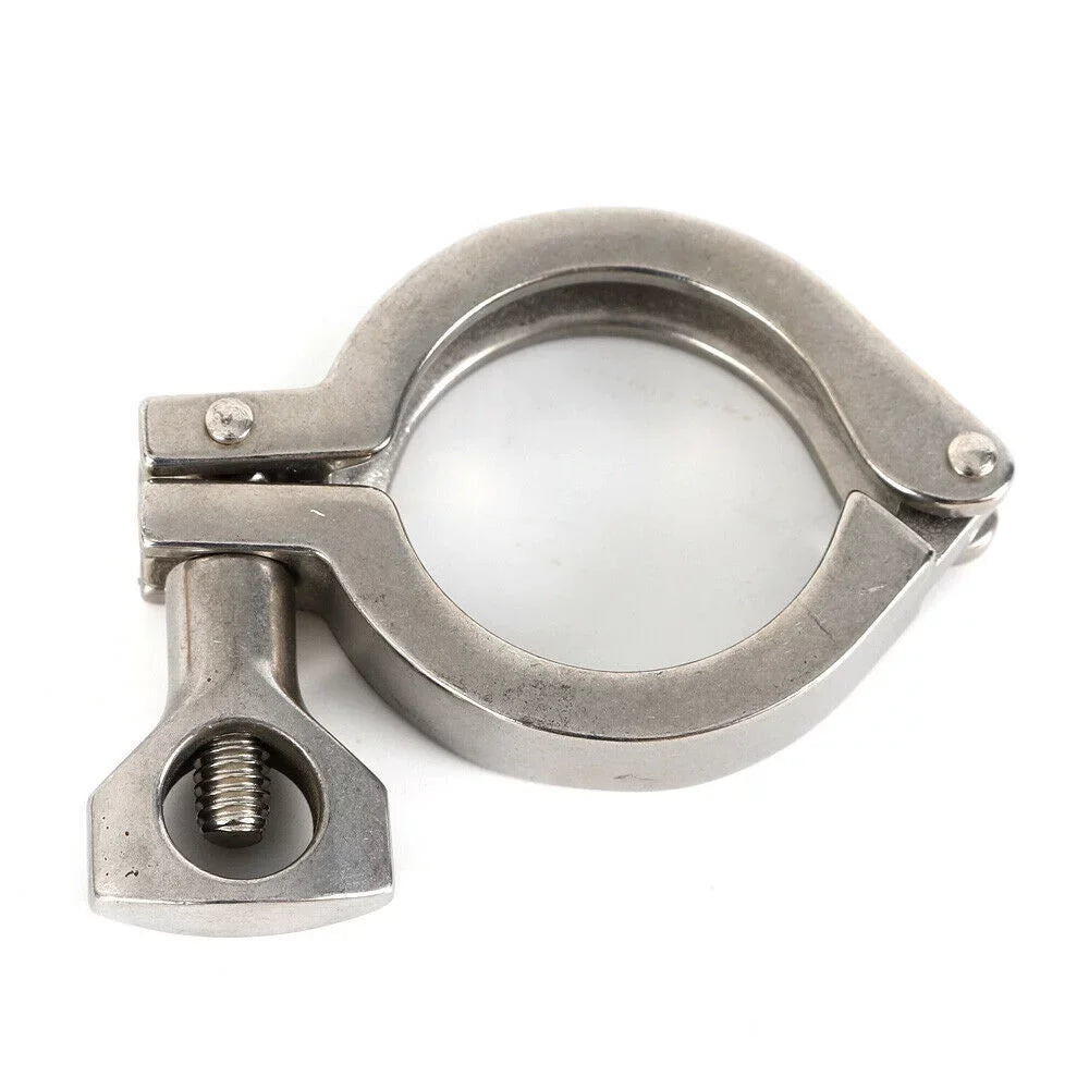 10PCS Stainless Steel Quick-loading Clamp for Machine Tools，Ships, Sewage Treatment Water Oil Gas for Soft or Hard Pipe Links