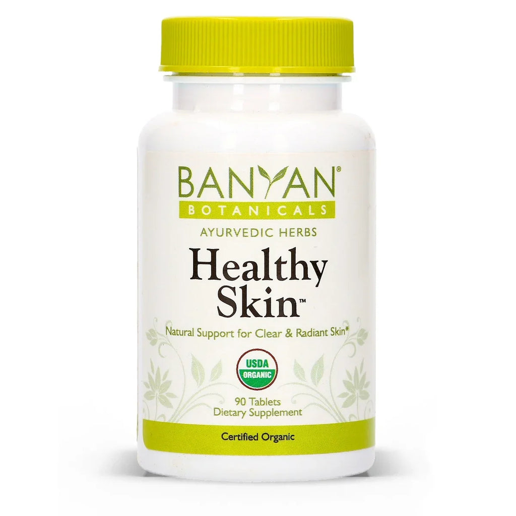 Banyan Botanicals Healthy Skin - USDA Certified Organic - 90 Tablets - Daily Supplement for Radiant, Flawless Skin*