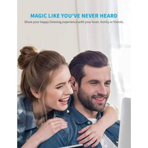 Wireless Earphones TWS Headphones True Stereo Earbuds w Mic Charging Case M1J for Motorola Moto E (2020), One 5G, Razr (2020) (2019), Edge (2021) - BI DreamTab HD8, XD 10.1" - Nokia 3.1, 7.1