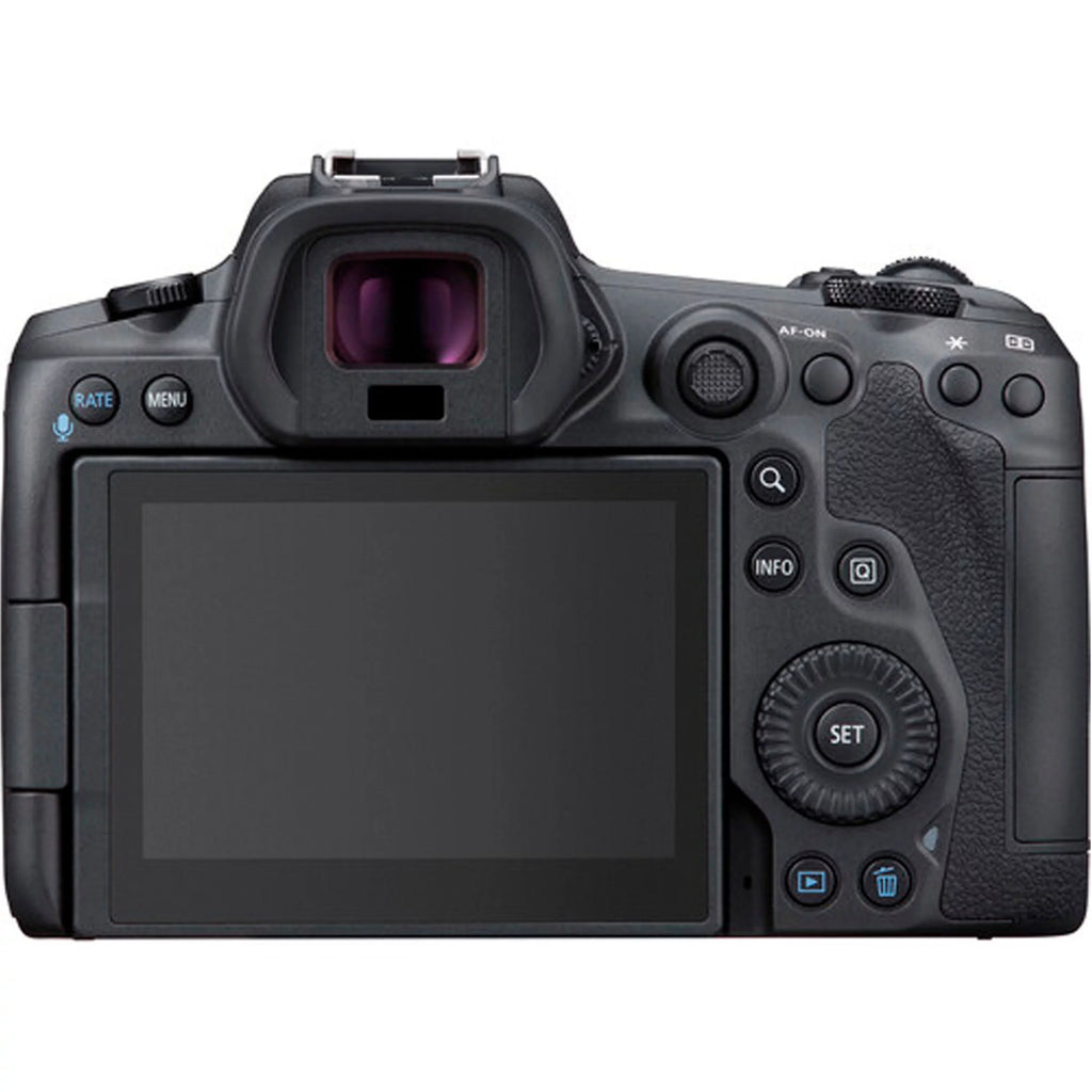 Canon EOS R5 Mirrorless Camera with RF 24-105mm f/4-7.1 IS STM Lens + Canon EF 75-300mm f/4-5.6 III Lens + 64GB Memory Card + Tripod + Case & More