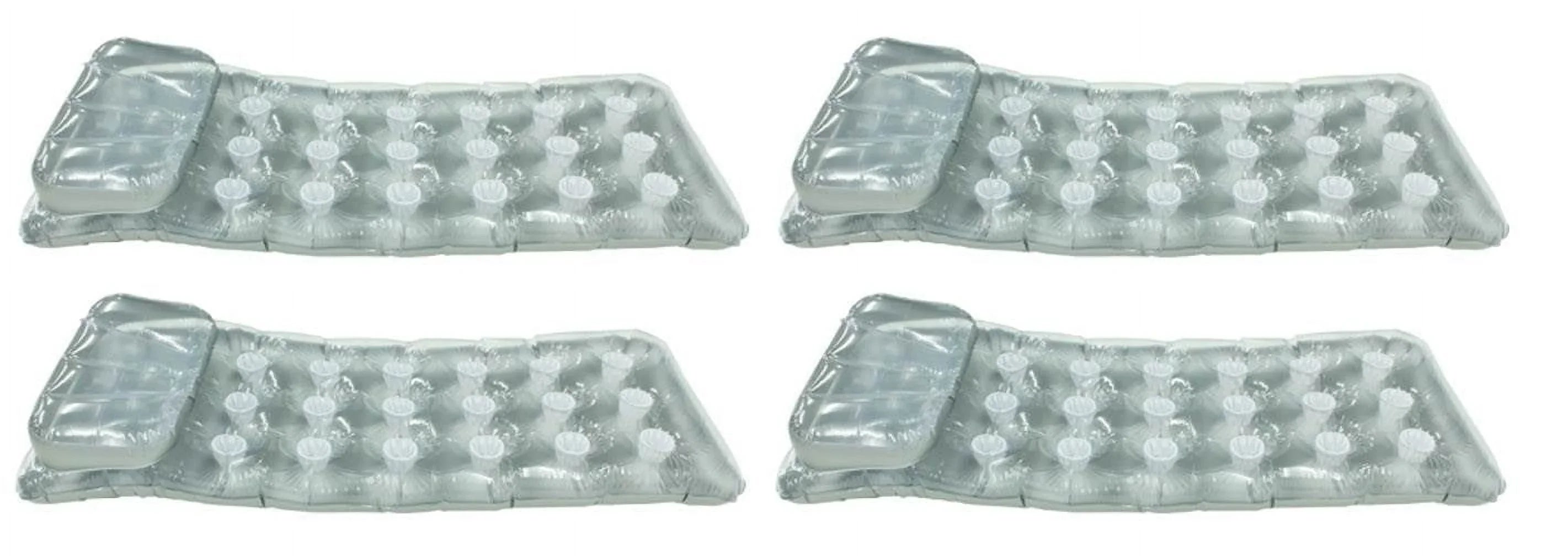 Intex 18-Pocket Mattress Suntanner Pool Lounger w/ Headrest (4 Pack) | 58894EP