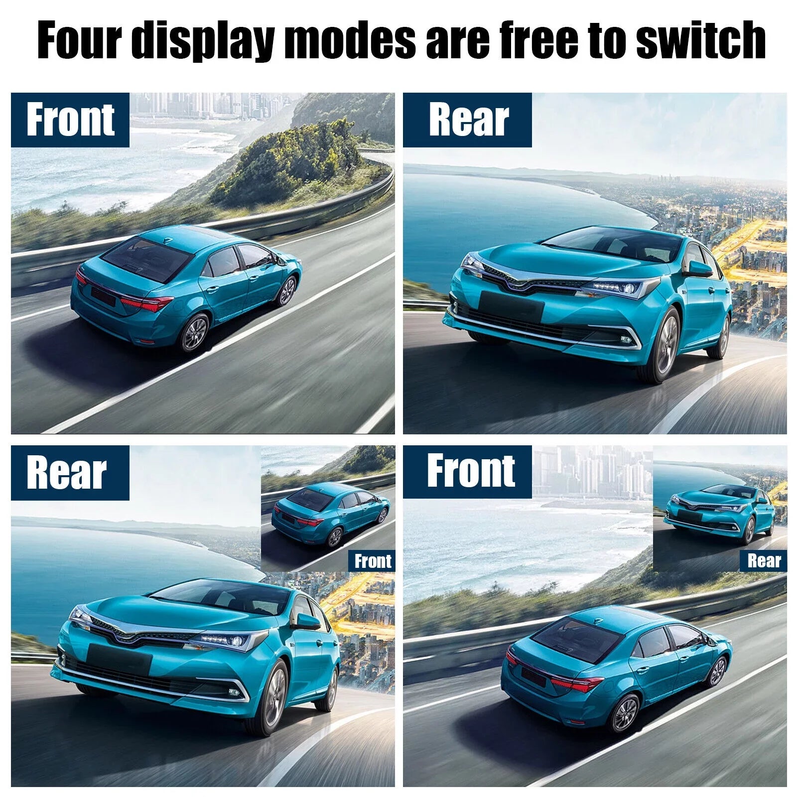 Dual Lens Car DVR Dash Cam Video Recorder G-Sensor 1080P Front And Rear Camera
