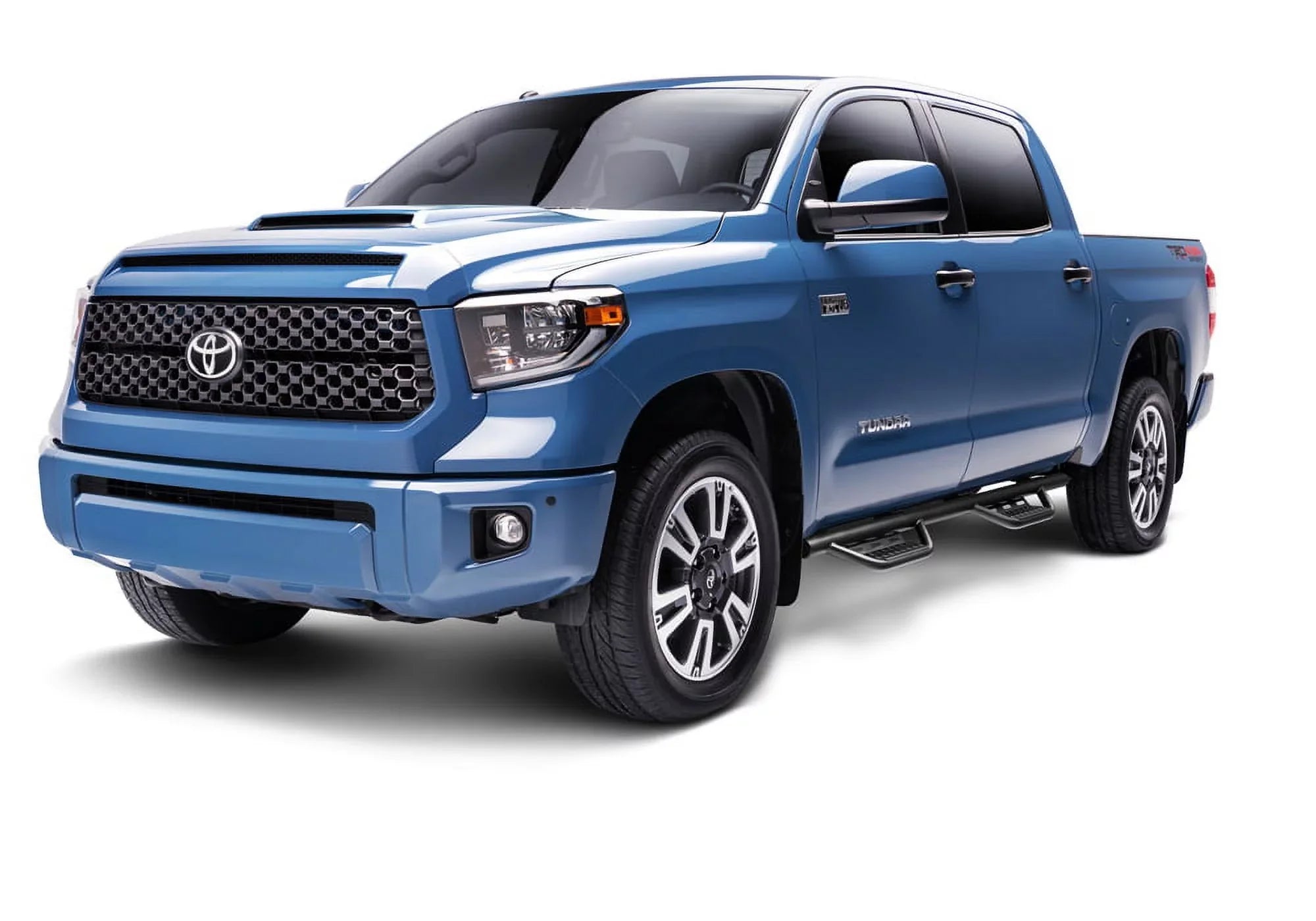 N-Fab by RealTruck Nerf Steps Rs | Textured Black, Cab Length | 319418112 | Fitting with 2019-2020 Ford Ranger Crew Cab All Beds, SRW Gas