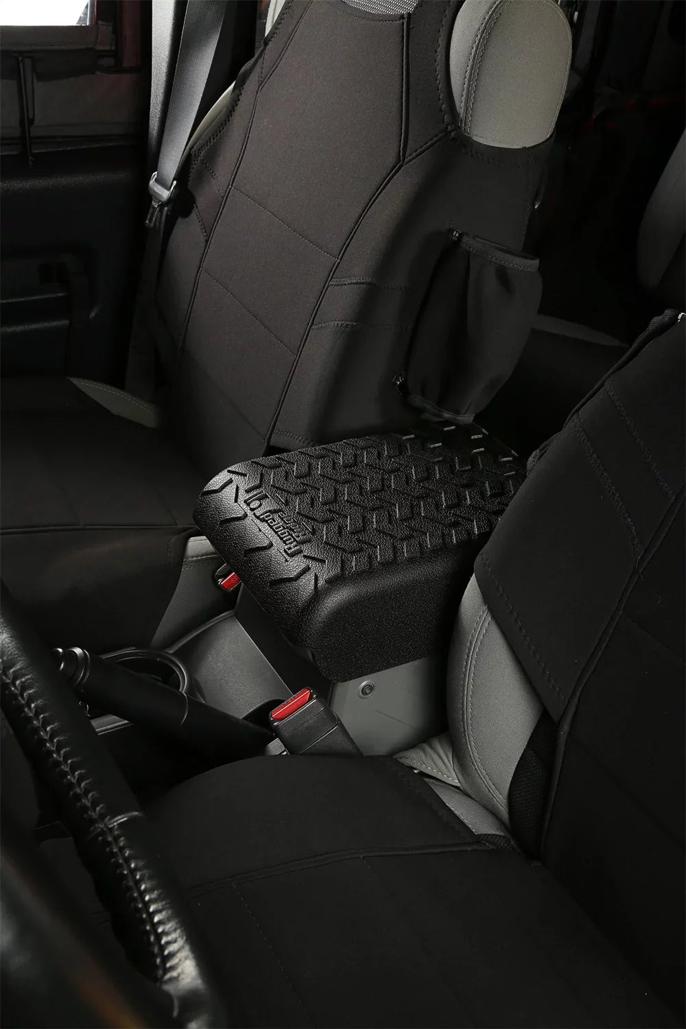 Rugged Ridge 13107.40 Center Console Wrap Black; 07-10 Jeep Wrangler JK