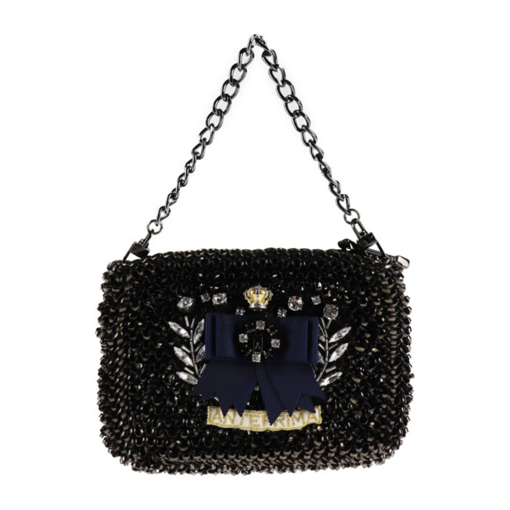 Pre-Owned ANTEPRIMA Anteprima Clutch Bag PVC Wire Bijou Black Series 3WAY Second Handbag Shoulder (Good)