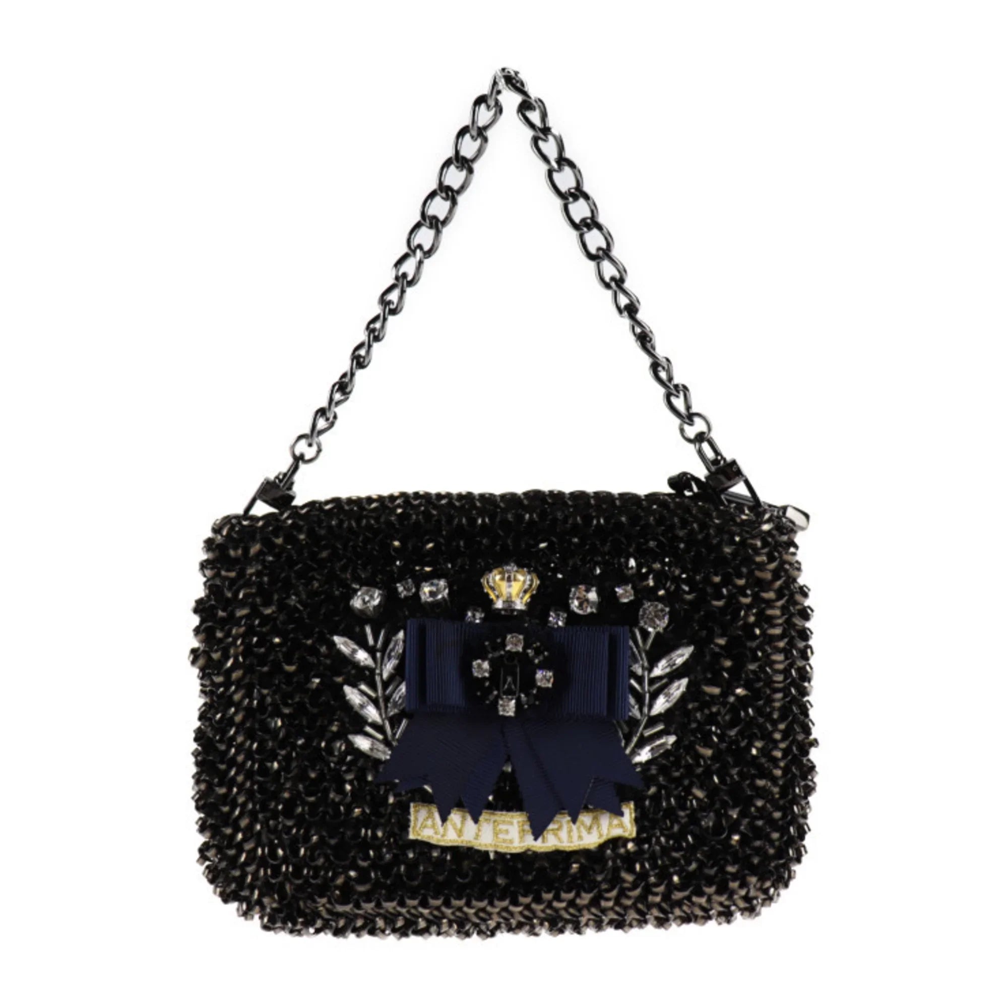 Pre-Owned ANTEPRIMA Anteprima Clutch Bag PVC Wire Bijou Black Series 3WAY Second Handbag Shoulder (Good)