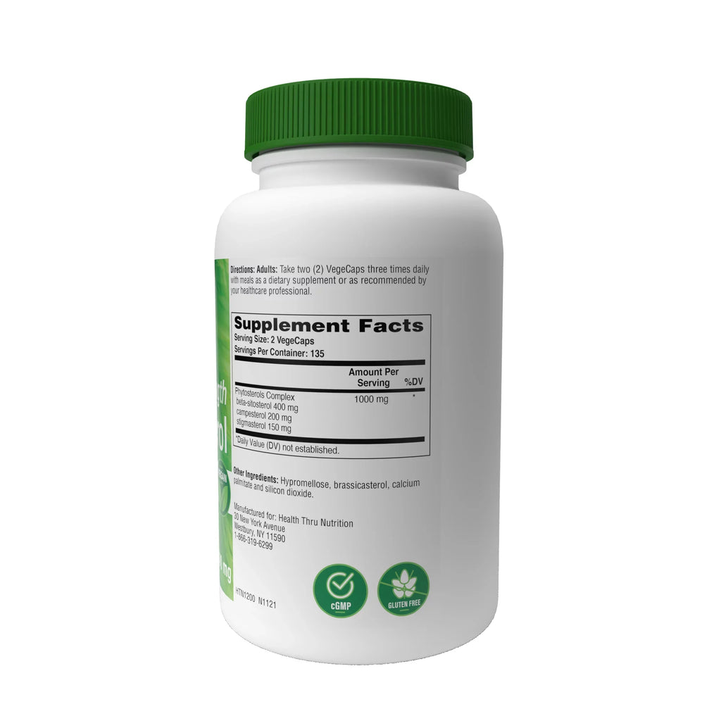 Health Thru Nutrition Ultra Strength Beta Sitosterol | 1,000mg Phytosterols Complex 400mg Beta | Non-GMO Vegan (Pack of 270)