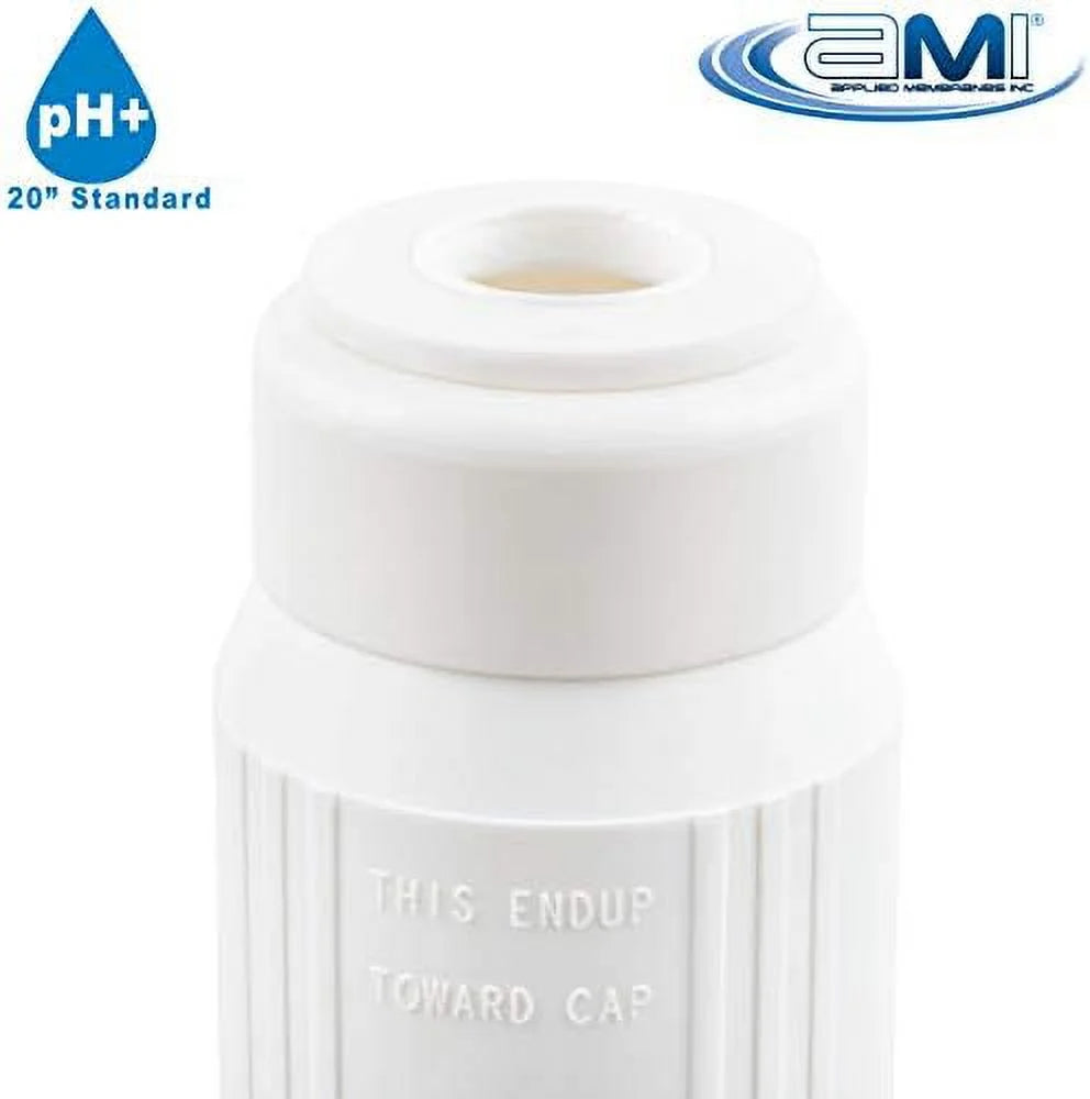 INC Ph Neutralization Water Filter Cartrid | Calcite Filter To Raise Alkalinity Of Low Ph Water | 20" Standard Size Fits 20” Standard Filter Housing | H-F2520CALCITE (20" Standard)