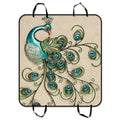 GCKG Beautiful Peacock Pattern Popular Pet Car Seat Shield Dog Car Seat Mat Hammock Cargo Mat Trunk Mat For Cars Trucks and SUV 54x60 inches